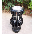 Outdoor ashtray stand trash bin steel ashtray bin